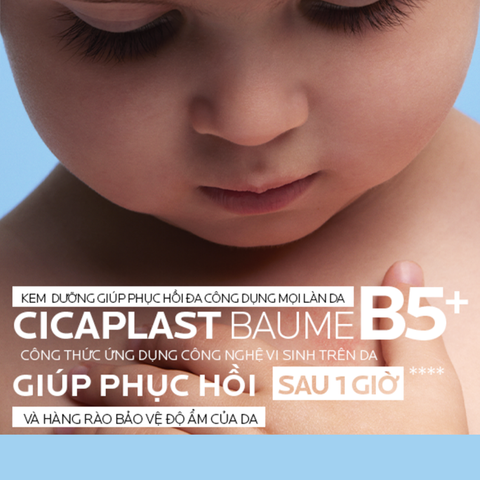  Kem dưỡng da giúp làm dịu và giúp phục hồi làn da phù hợp cho trẻ em và trẻ sơ sinh La Roche-Posay Cicaplast Baume B5+ 40ml 
