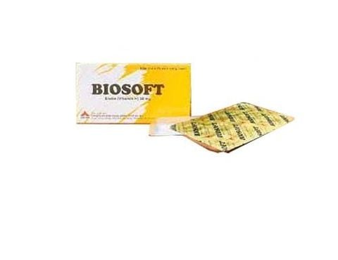  Viên uống Biosoft (Biotin 10mg) điều trị biến chứng và phòng bệnh do thiếu hụt Biotin. 