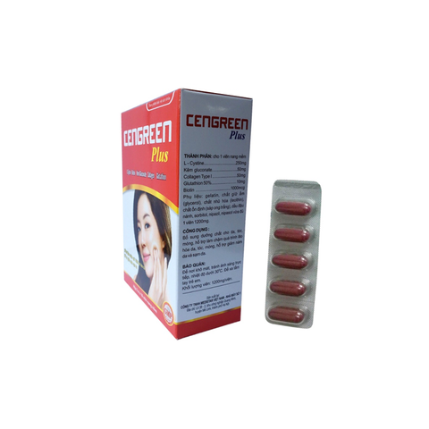  Viên uống Cengreen Plus uống hỗ trợ giảm nám sạm da, làm chậm quá trình lão hóa da và bổ sung dưỡng chất cho da, tóc, móng 