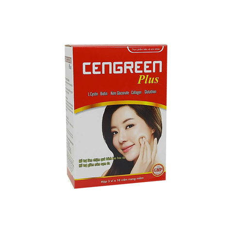  Viên uống Cengreen Plus uống hỗ trợ giảm nám sạm da, làm chậm quá trình lão hóa da và bổ sung dưỡng chất cho da, tóc, móng 