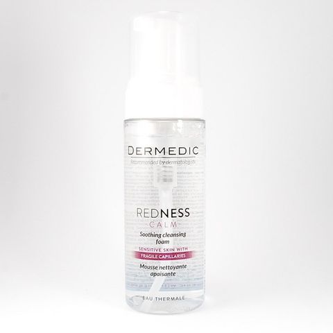  Bọt rửa mặt cho da nhạy cảm Dermedic Redness Calm Soothing Cleasing Foam 150ml 