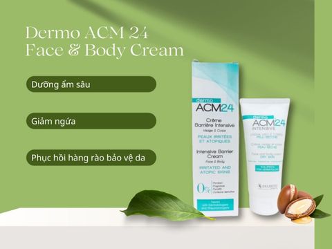  Kem dưỡng ẩm Dermo ACM24 Intensive Barrier Cream 75ml dưỡng ẩm dành cho da khô 