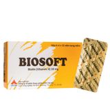 Viên uống Biosoft (Biotin 10mg) điều trị biến chứng và phòng bệnh do thiếu hụt Biotin. 