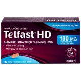  Thuốc Telfast HD 180mg giảm triệu chứng viêm mũi dị ứng, mày đay vô căn mạn tính 