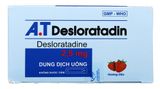  Dung dịch uống A.T Desloratadin 2.5mg/5ml giảm viêm mũi dị ứng, mày đay (30 ống x 5ml). 