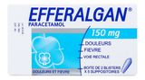 Thuốc đạn Efferalgan 150mg giảm đau, hạ sốt 