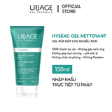  Gel rửa mặt dành cho da dầu, da mụn Uriage Hyseac Gel Nettoyant 150ml 