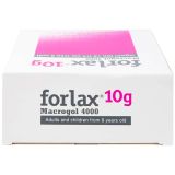  Thuốc bột pha dung dịch uống Forlax 10g điều trị triệu chứng táo bón (Hộp 20 gói). 