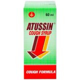  Siro ho Atussin trị các triệu chứng ho trong bệnh lý hô hấp (60ml) 