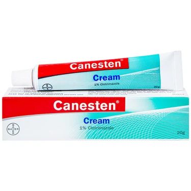 Tuýp Canesten Cream 1% Clotrimazole điều trị nấm da tay chân, nấm thân mình, nấm bẹn và lang ben ( 20g ). 