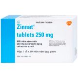  Thuốc Zinnat 250mg điều trị nhiễm khuẩn 
