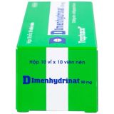  Thuốc Dimenhydrinat 50mg chống nôn, chống say tàu xe 