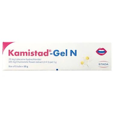  Nhũ tương Kamistad-Gel N điều trị viêm, đau ở niêm mạc miệng và môi 