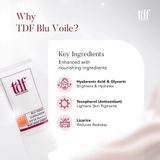  Kem chống nắng TDF Blu Voile Sunscreen SPF50 PA +++ Blue Light Sheild 50g 