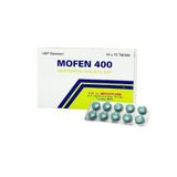  Thuốc Mofen 400 giảm đau, hạ sốt, chống viêm, nhức đầu, đau răng, viêm khớp 
