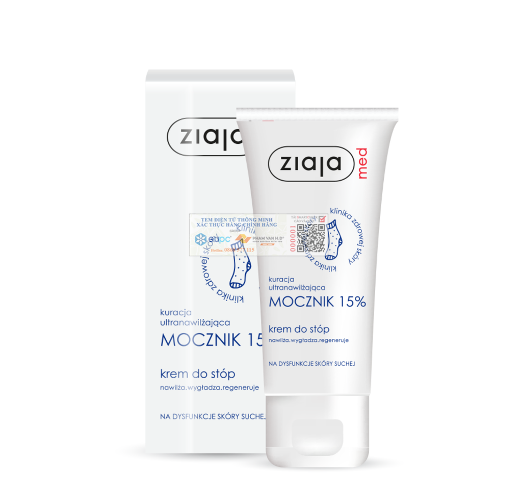  Ziaja Kem Mềm Da 15% Urê - Dưỡng Ẩm Dịu Nhẹ Ziaja Med 15% Urea Cream 100ml - Atopic Kem và Sữa Dưỡng Da 