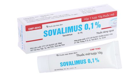 Tuýp Sovalimus 0,1% 10g Điều trị viêm da dị ứng, chàm 