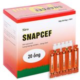  Siro Snapcef 10ml bổ sung kẽm, tăng cường sức đề kháng (Hộp 20 ống). 