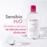  Nước tẩy trang cho da nhạy cảm Bioderma Sensibio H2O 500ml 