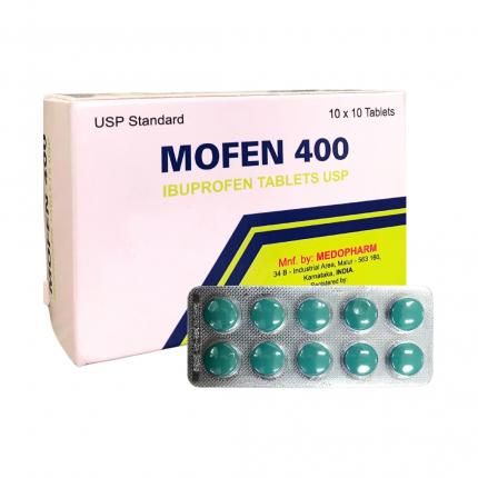  Thuốc Mofen 400 giảm đau, hạ sốt, chống viêm, nhức đầu, đau răng, viêm khớp 