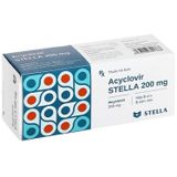  Thuốc Acyclovir Stella 200mg điều trị nhiễm virus Herpes simplex, bệnh zona, bệnh thủy đậu, dự phòng nhiễm HSV 