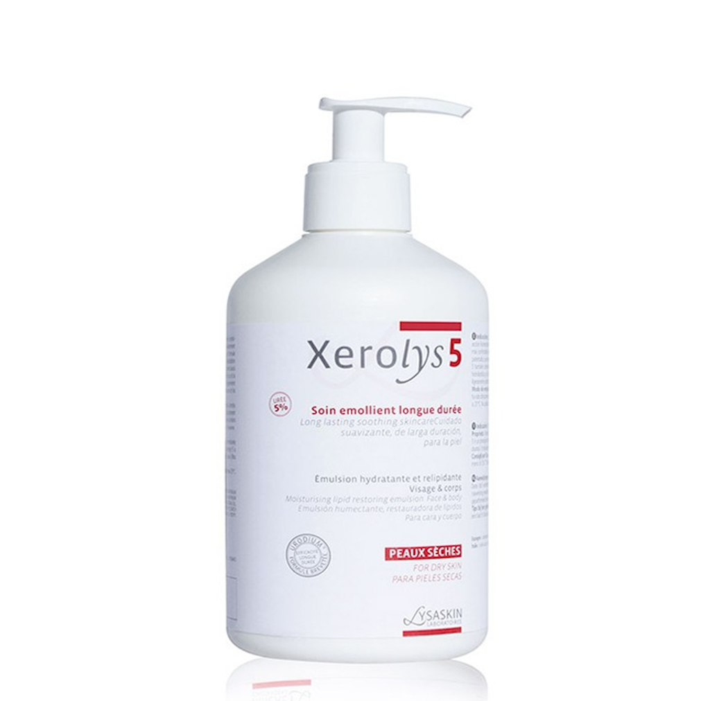  Dưỡng ẩm cho da khô, da lão hóa Lysaskin Xerolys 5 Soin Emollient Longue Duree 200ml 