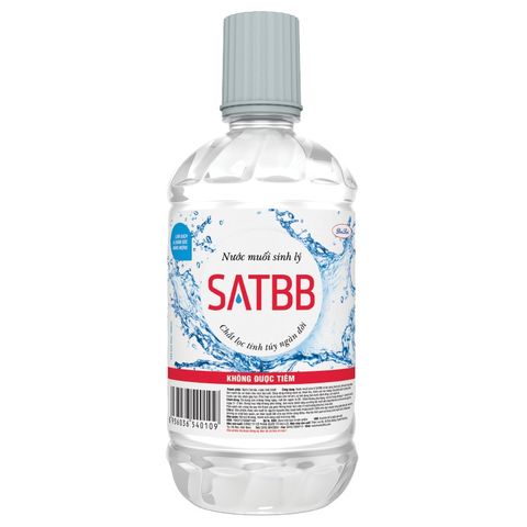  Nước muối sinh lý SATBB làm sạch và chăm sóc răng miệng (550ml) 