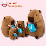  Gấu Bông Chuột Lang Nước Capybara Ôm Bình Sữa 