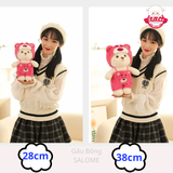  Gấu bông lena copslay, gấu teddy mặt yếm đội mũ 