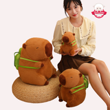  Gấu bông chuột lang nước capybara đeo cặp rùa xanh 