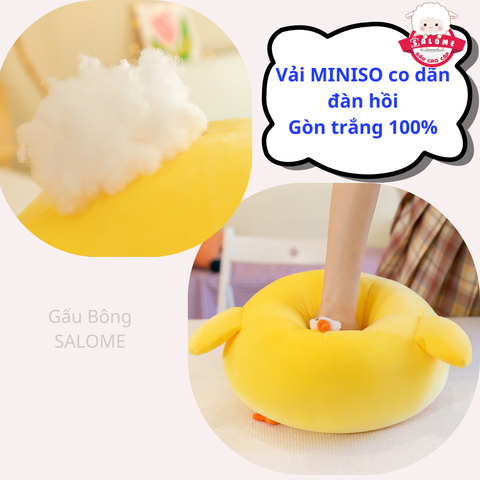  Gấu bông Gà vàng mặt thộn. Gà tròn cute 