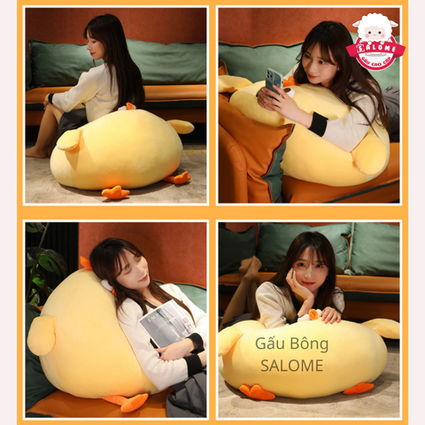  Gấu bông Gà vàng mặt thộn. Gà tròn cute 