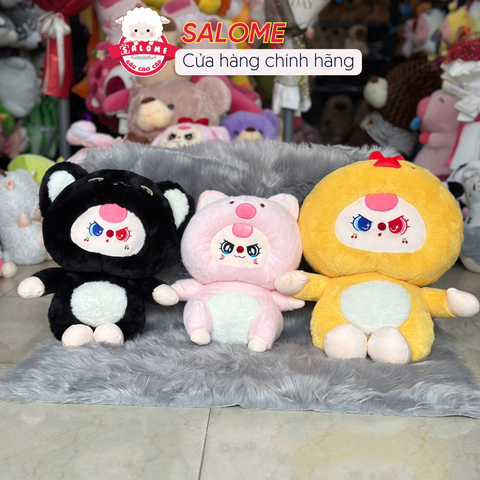  Gấu bông baby three gà vàng, mèo đen cute cao cấp cho bé 