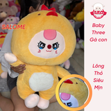  Gấu bông baby three gà vàng, mèo đen cute cao cấp cho bé 