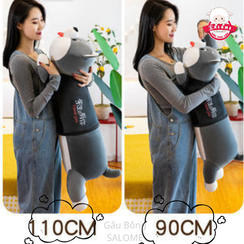  Gấu bông Husky xám - Shiba nâu 