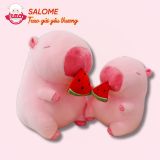  Gấu Bông Chuột Lang Nước Capybara Hồng Dưa Hấu 