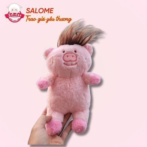 Gấu bông heo tóc xù tạo kiểu