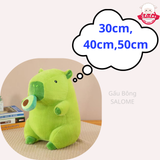  Gấu bông capybara xanh rút trái bơ 