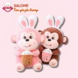  Gấu bông khỉ ôm bình sữa 