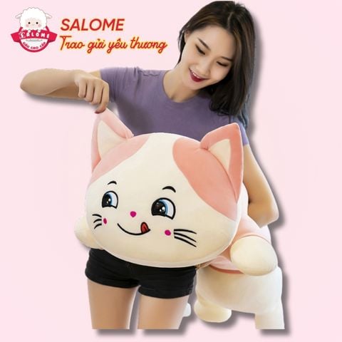 Gấu bông mèo liếm mép