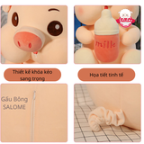  Gấu bông heo ôm bình sữa 