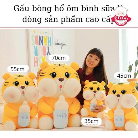  Gấu bông hổ ôm bình sữa 