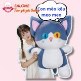  Gấu bông mèo cá mập Xanh mắt hai màu 