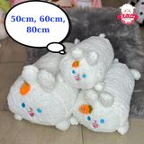  Gấu bông ôm ngủ thỏ trắng, khủng long xanh, cáo hồng 