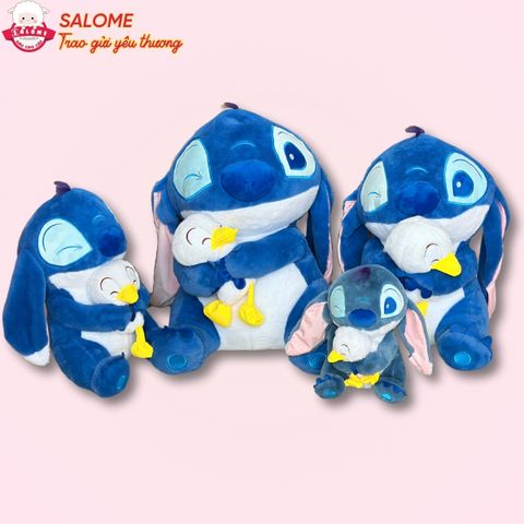 Gấu bông stitch ôm vịt