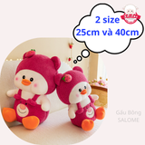  Gấu bông vịt mặc yếm dâu 