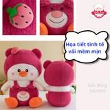  Gấu bông vịt mặc yếm dâu 