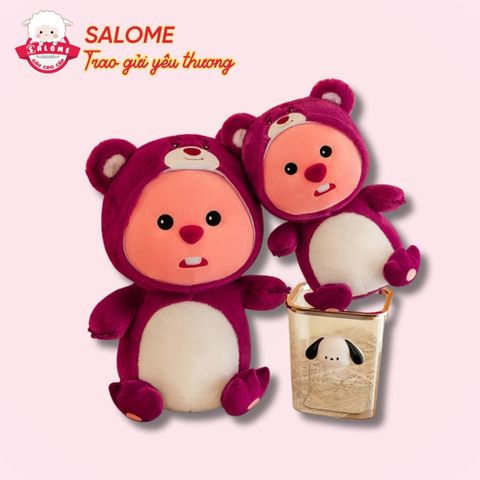 Gấu bông loopy cosplay gấu dâu