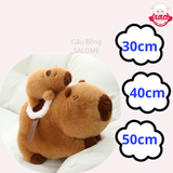  Gấu Bông Chuột Lang Nước Capybara Cõng Con 