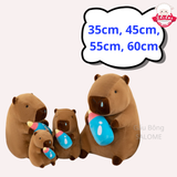  Gấu Bông Chuột Lang Nước Capybara Ôm Bình Sữa 